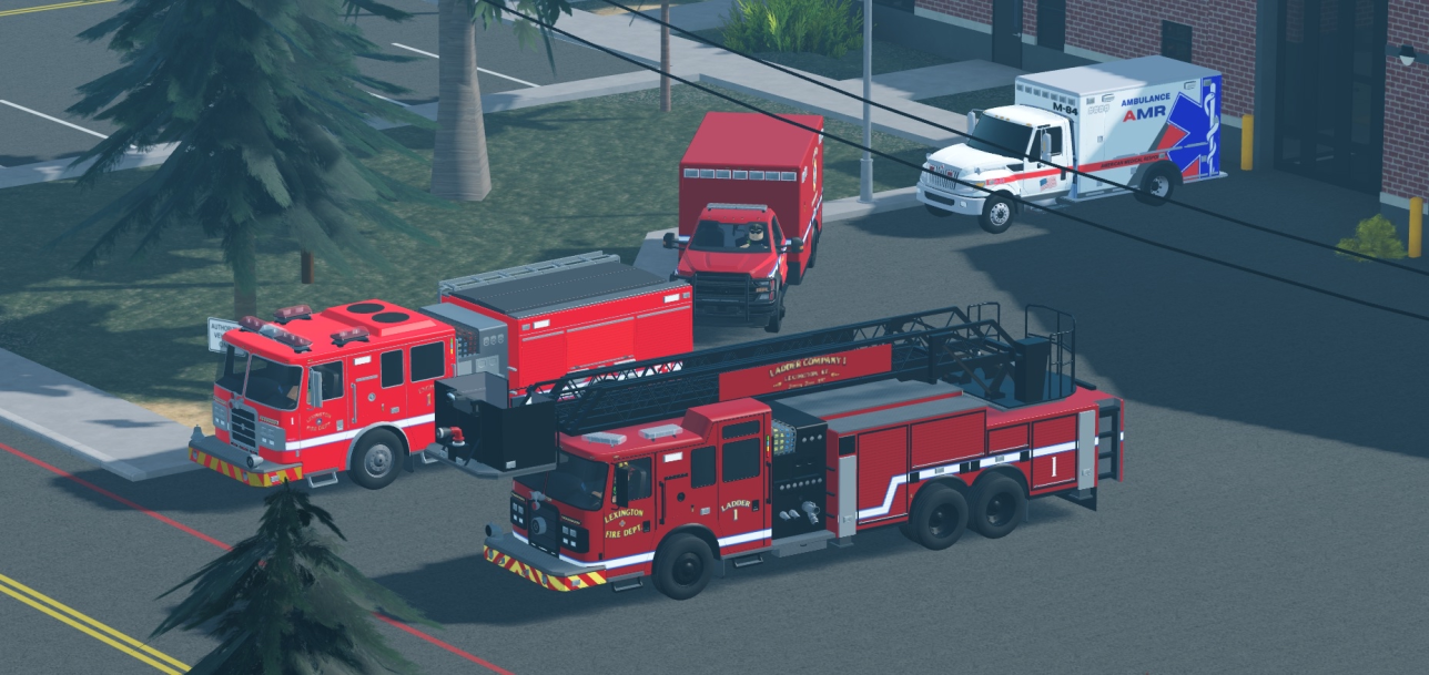 Lexington Fire Department scene